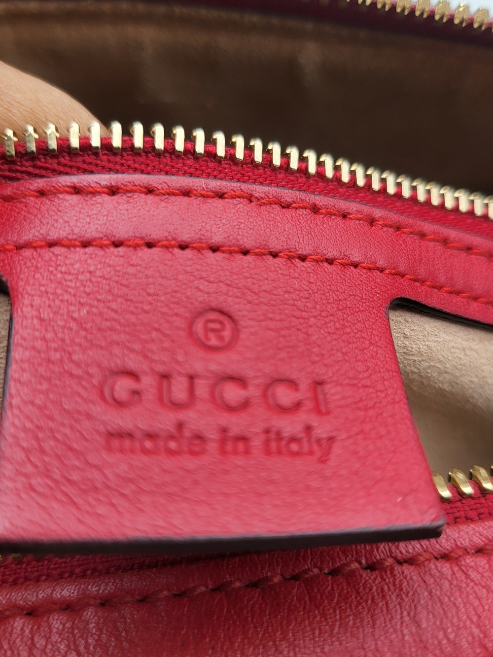 GUCCI GG Supreme Monogram Boston 35 Beige Blue Hibiscus Red..Authentic w/COA. - Picture 10 of 16